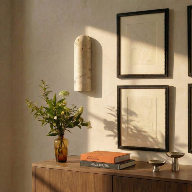 Solon Travertine Wall Lamp - Residence Supply