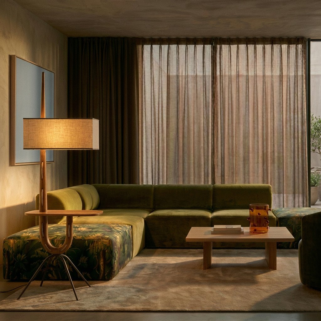 Solvaana Floor Lamp With Side Table - Residence Supply