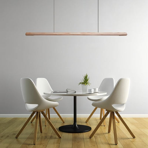 Svelte Pendant Light above Dining Table - Lighting Fixture