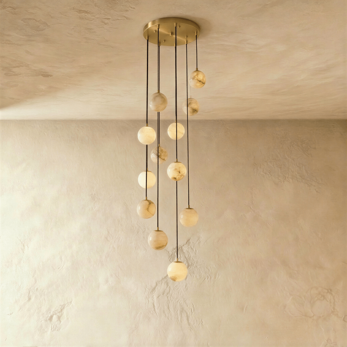 Tama Alabaster Chandelier Light - Residence Supply