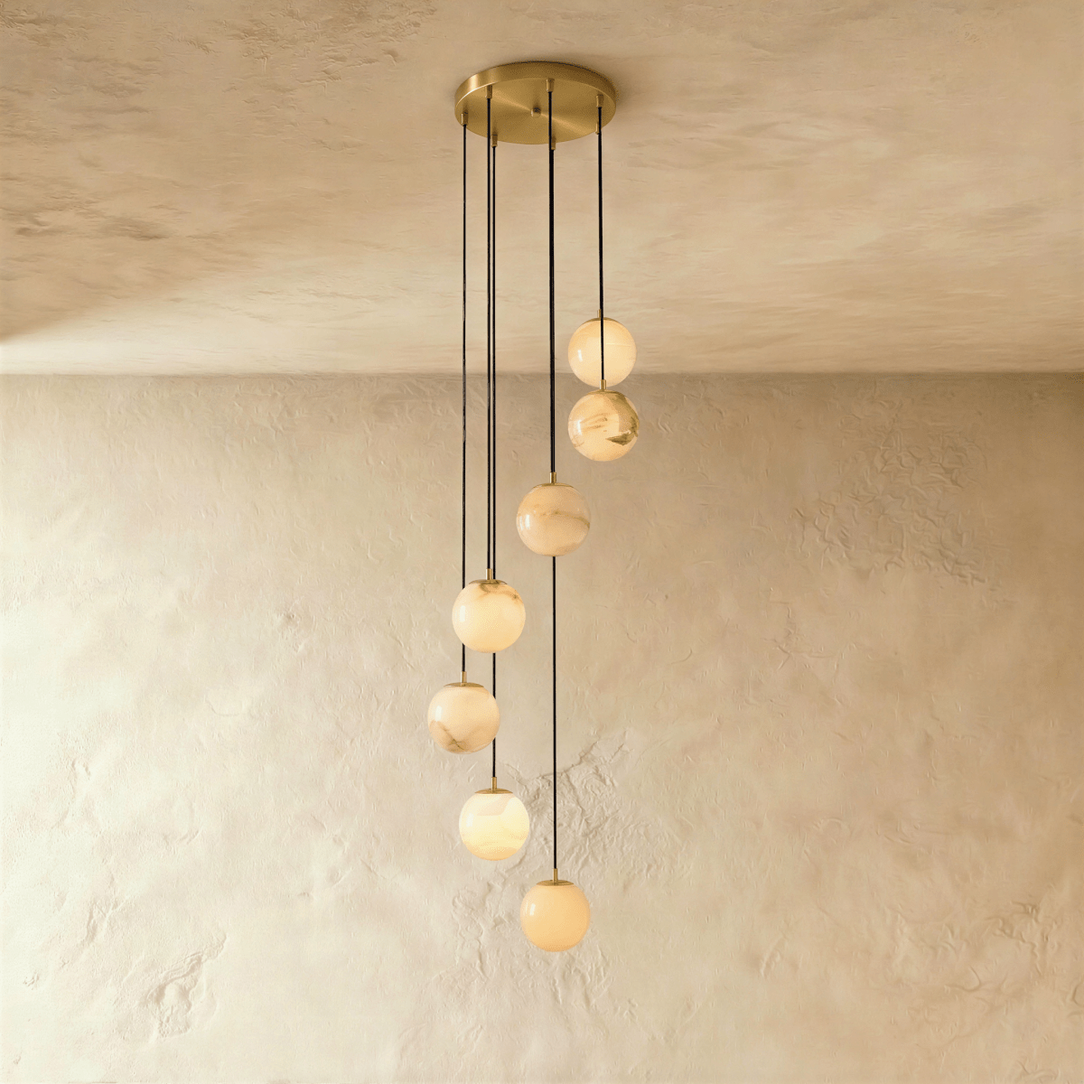 Tama Alabaster Chandelier Light - Residence Supply