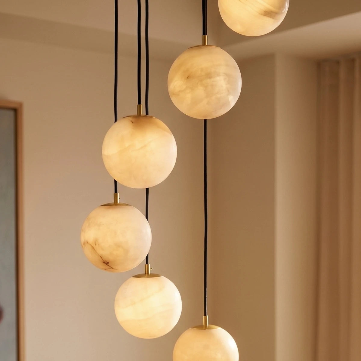 Tama Alabaster Chandelier Light - Residence Supply