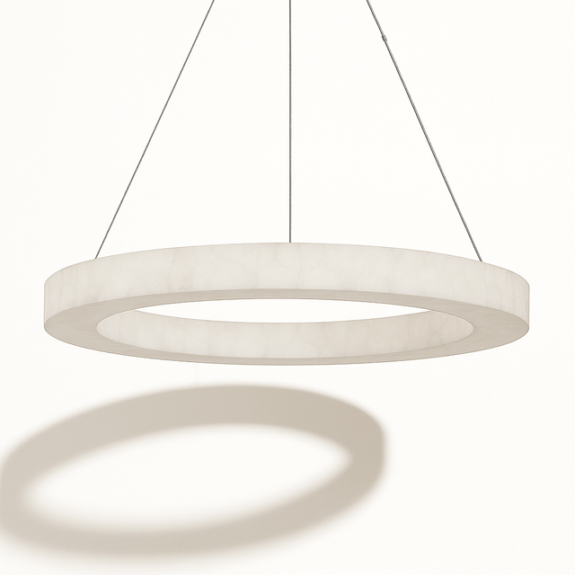 Teva Round Alabaster Chandelier - Residence Supply