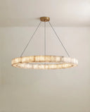 Teva Round Alabaster Chandelier - Residence Supply