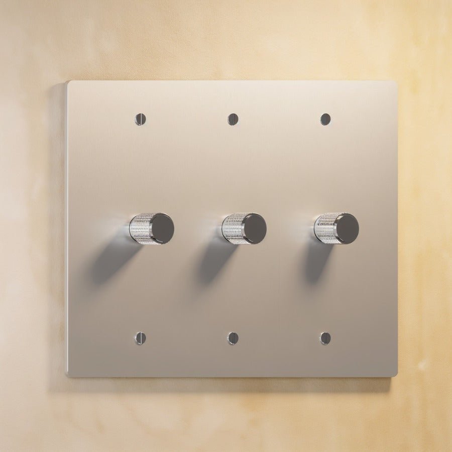 The Architectural Brass 3 - Way Rotary Dimmer Switch (1 to 5 Gang) - Open Box - Residence Supply
