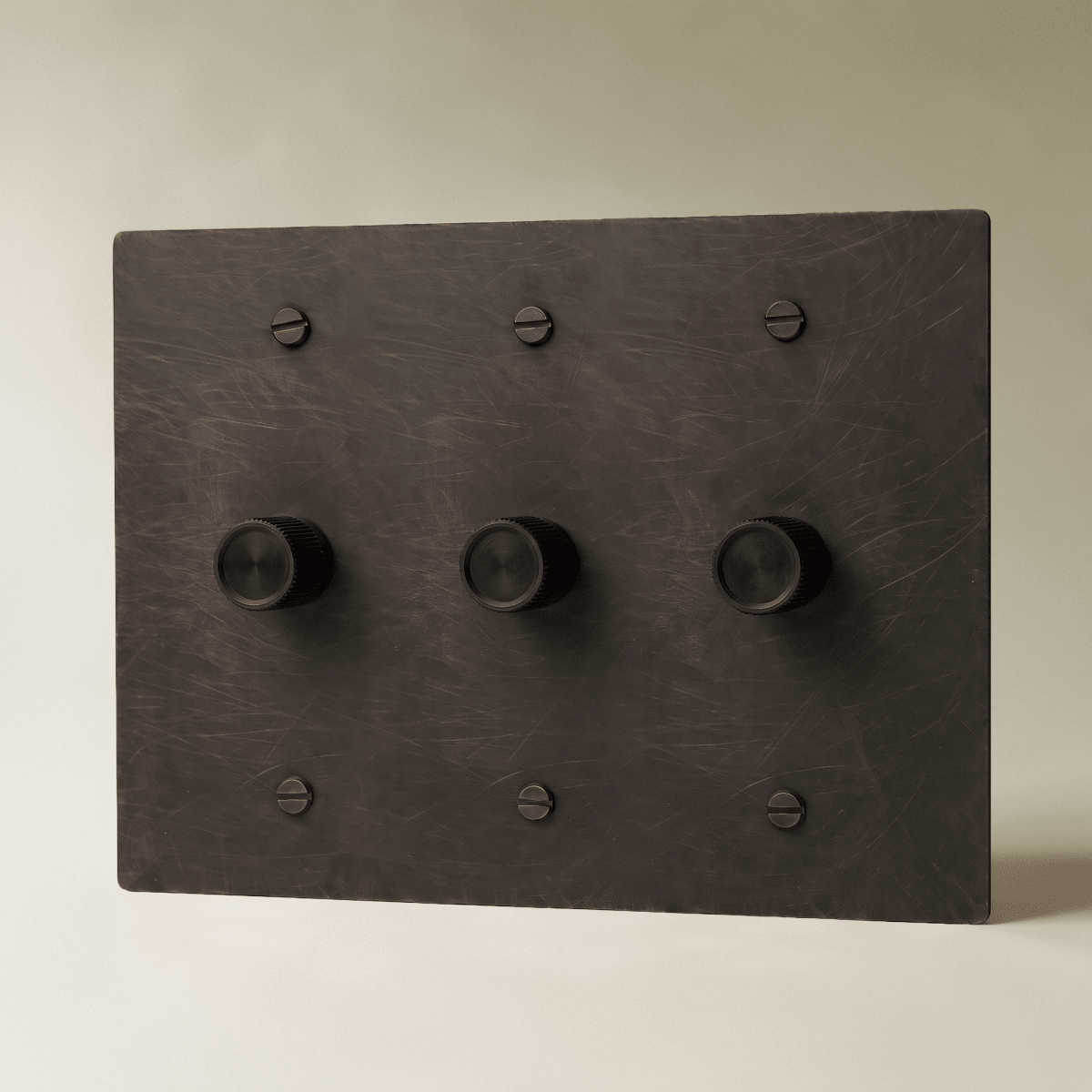 The Architectural Brass 3-Way Rotary Dimmer Switch (1 to 5 Gang) - Open Box - Residence Supply