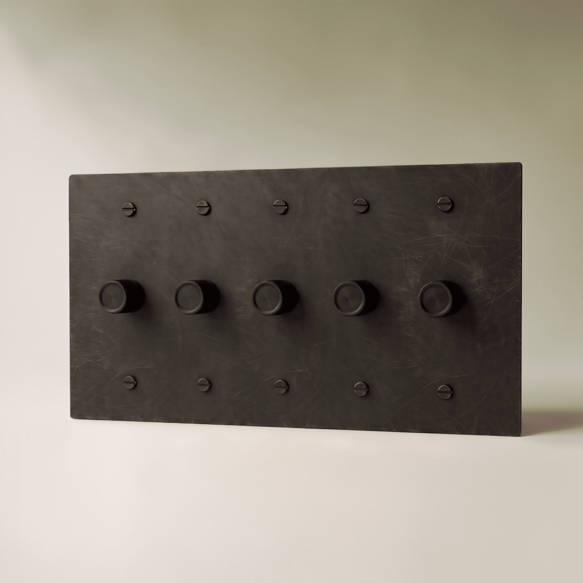 The Architectural Brass 3-Way Rotary Dimmer Switch (1 to 5 Gang) - Open Box - Residence Supply