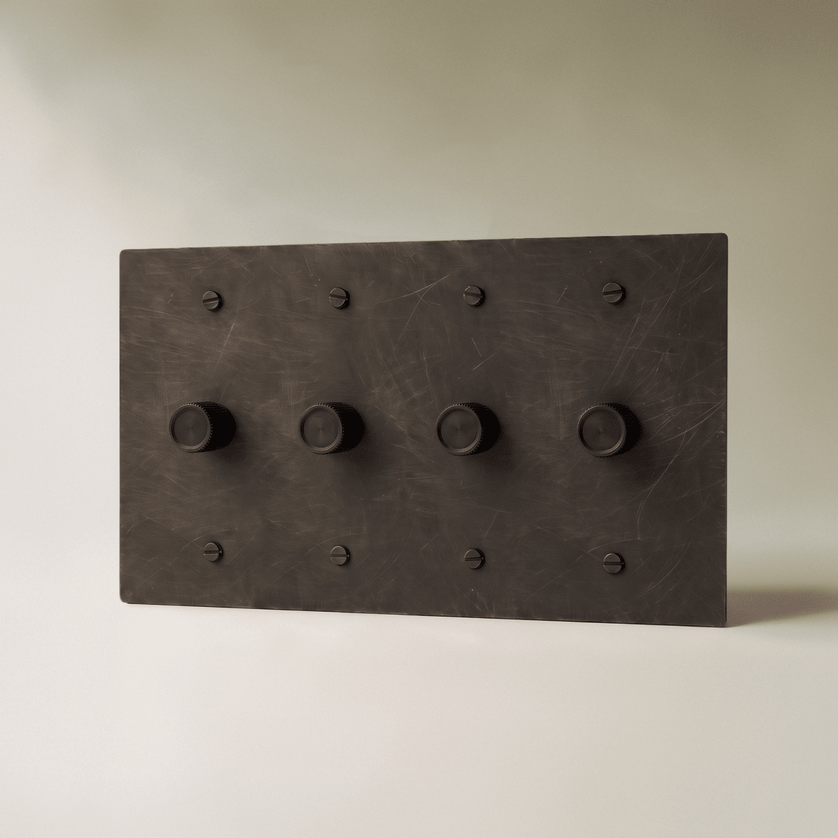 The Architectural Brass 3-Way Rotary Dimmer Switch (1 to 5 Gang) - Open Box - Residence Supply
