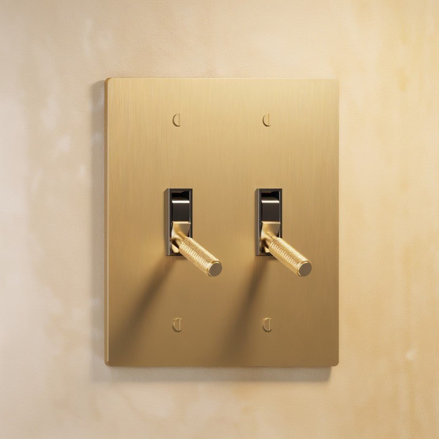 The Architectural Brass 4 - Way Toggle Switch (1 to 5 Gang) - Open Box - Residence Supply