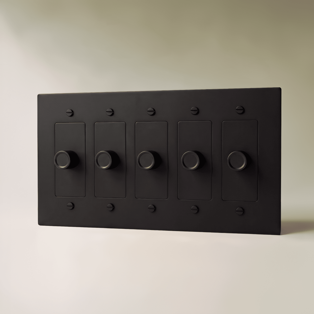 The Brass 3-Way Rotary Dimmer Switch (1 to 5 Gang) - Residence Supply
