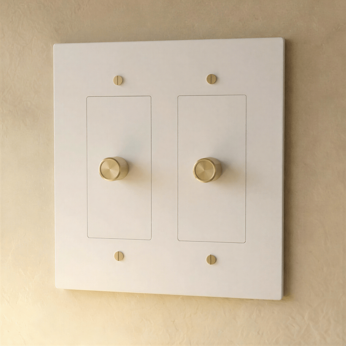 The Brass 3 - Way Rotary Dimmer Switch (1 to 5 Gang) - Residence Supply
