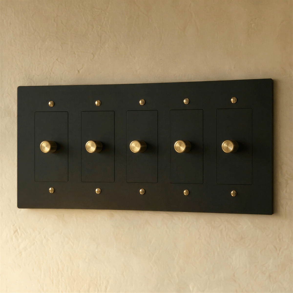 The Brass 3 - Way Rotary Dimmer Switch (1 to 5 Gang) - Residence Supply