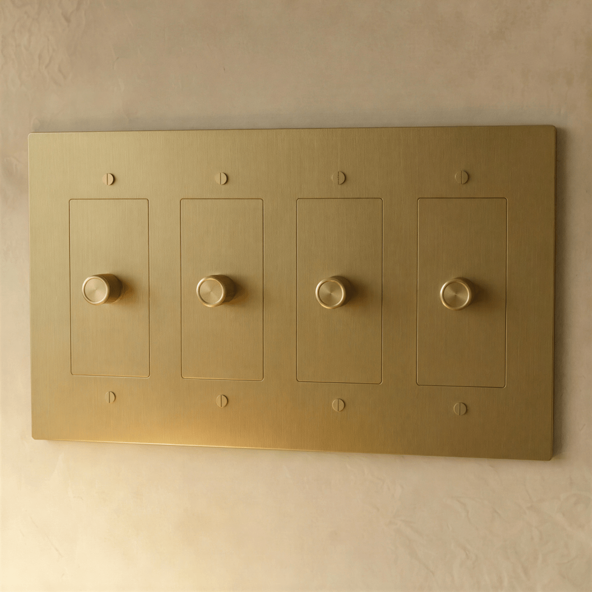 The Brass 3 - Way Rotary Dimmer Switch (1 to 5 Gang) - Residence Supply