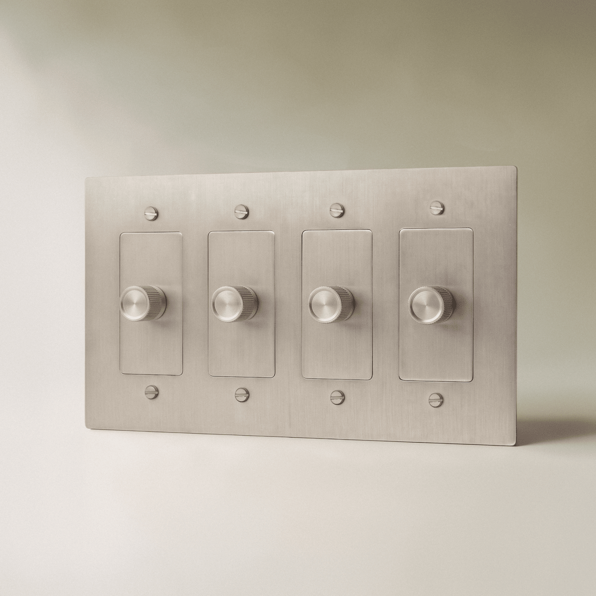 The Brass 3-Way Rotary Dimmer Switch (1 to 5 Gang) - Residence Supply