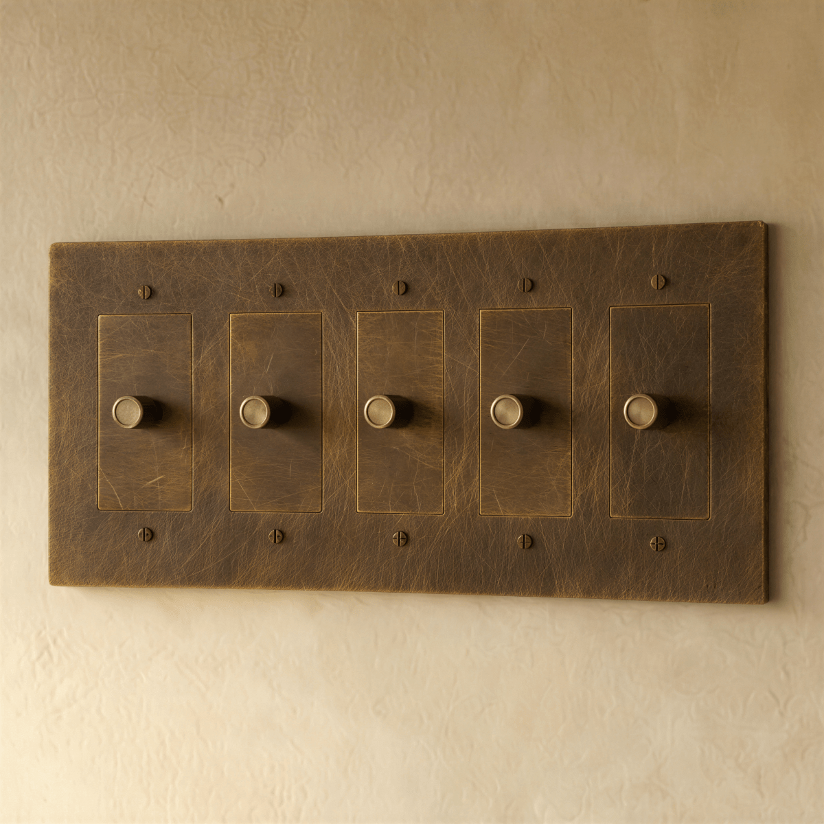 The Brass 3 - Way Rotary Dimmer Switch (1 to 5 Gang) - Residence Supply
