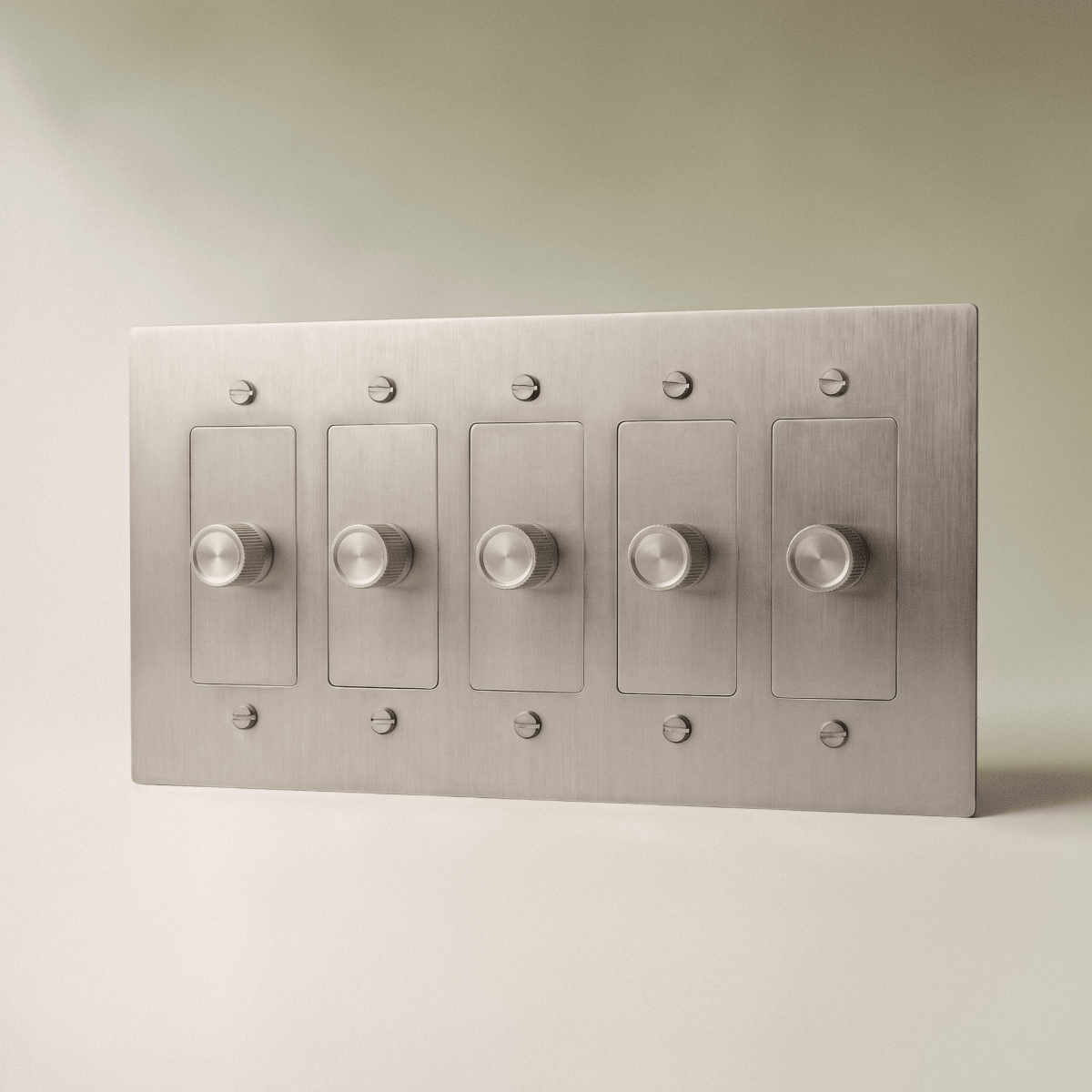 The Brass 3-Way Rotary Dimmer Switch (1 to 5 Gang) - Residence Supply