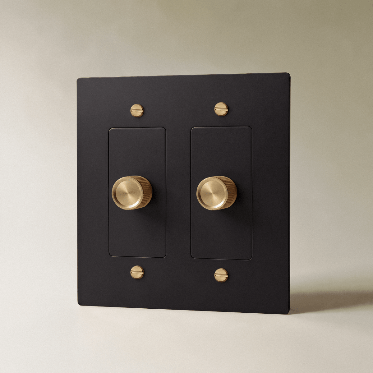 The Brass 3-Way Rotary Dimmer Switch (1 to 5 Gang) - Residence Supply