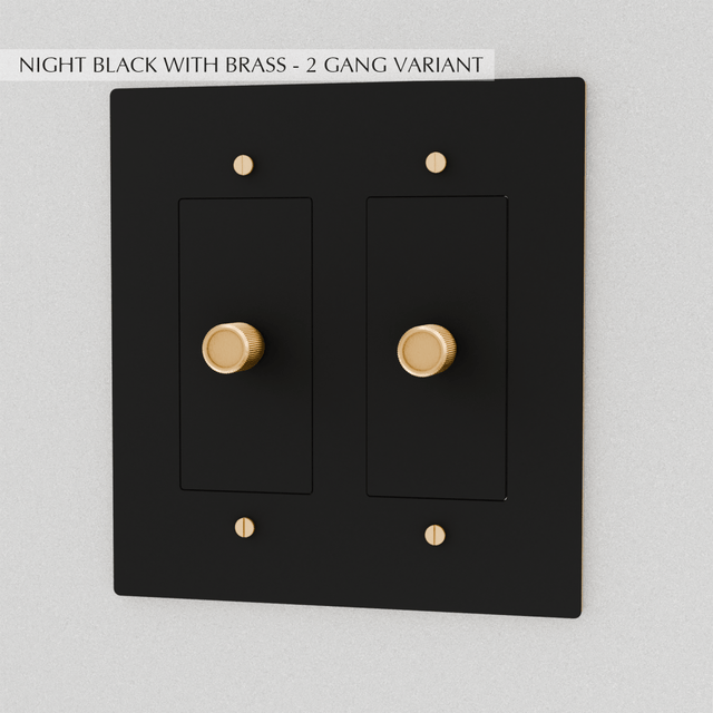 The Brass Dimmer Switch (1 to 5 Gang) - Residence Supply