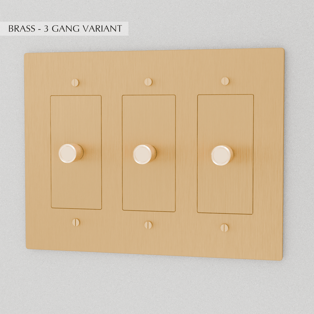 The Brass Dimmer Switch (1 to 5 Gang) - Residence Supply