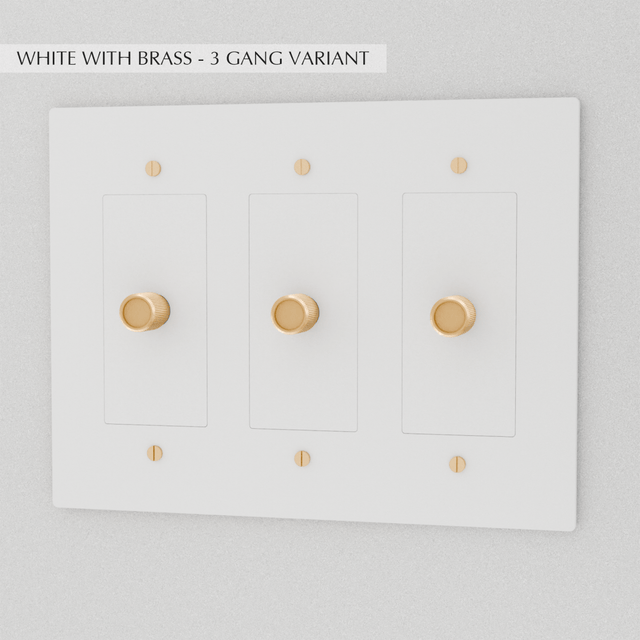 The Brass Dimmer Switch (1 to 5 Gang) - Residence Supply