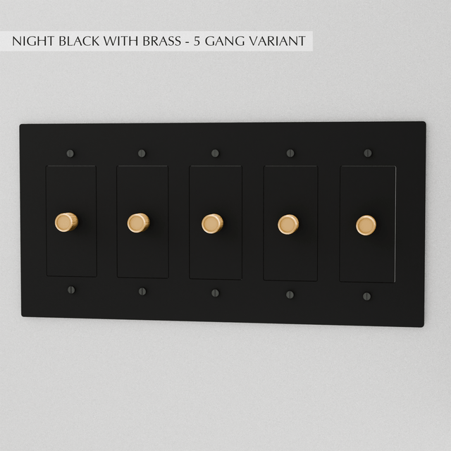 The Brass Dimmer Switch (1 to 5 Gang) - Residence Supply