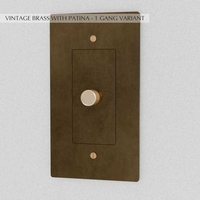 The Brass Dimmer Switch (1 to 5 Gang) - Residence Supply