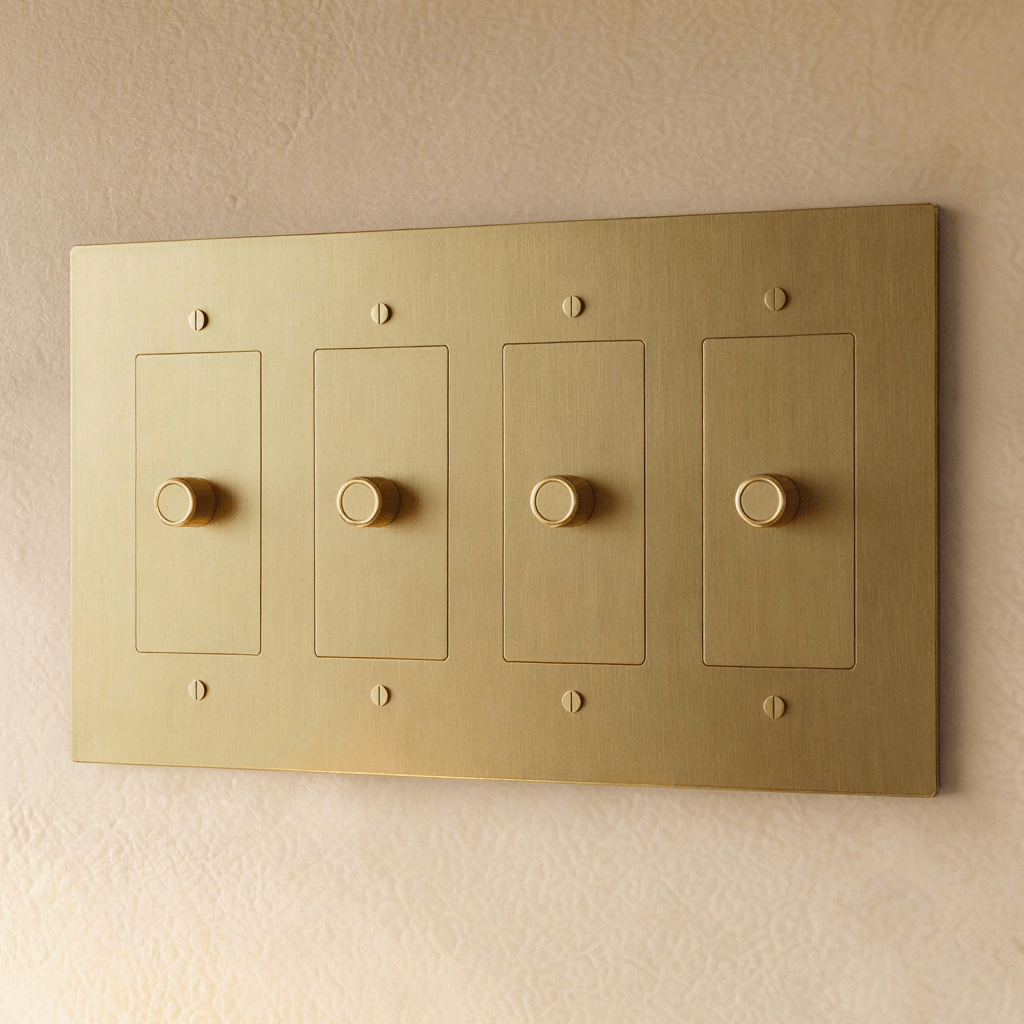 The Brass Dimmer Switch (1 to 5 Gang) - Residence Supply