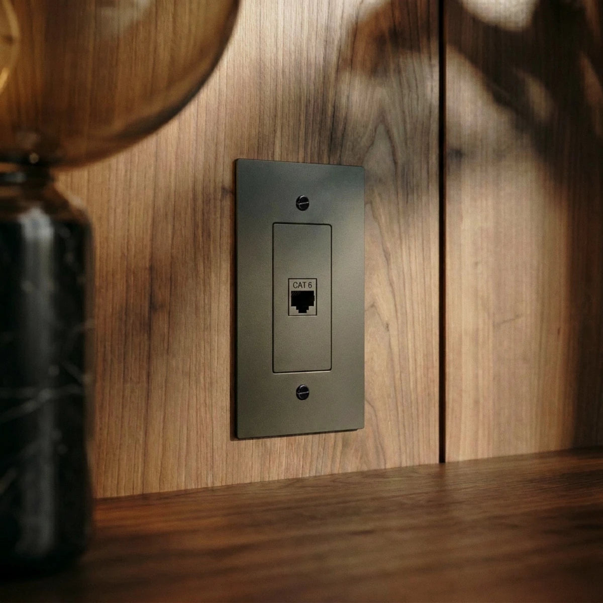 The Brass Ethernet Socket (RJ45) (1-Gang) - Residence Supply