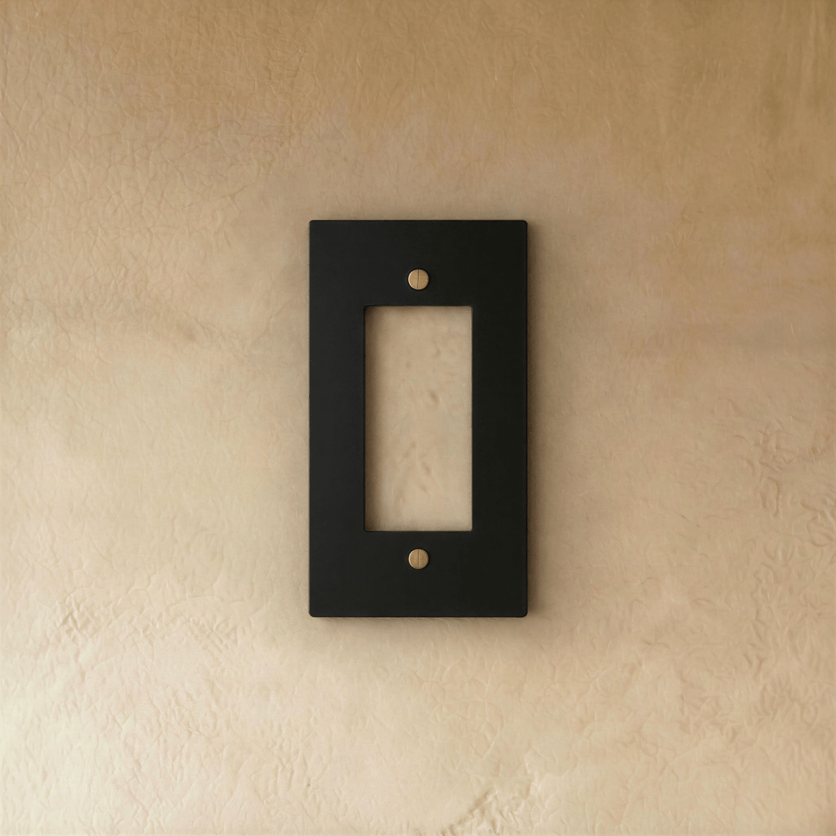 The Brass Plate (Night Black with Brass) - Residence Supply