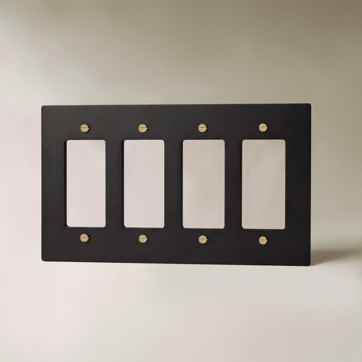 The Brass Plate (Night Black with Brass) - Residence Supply