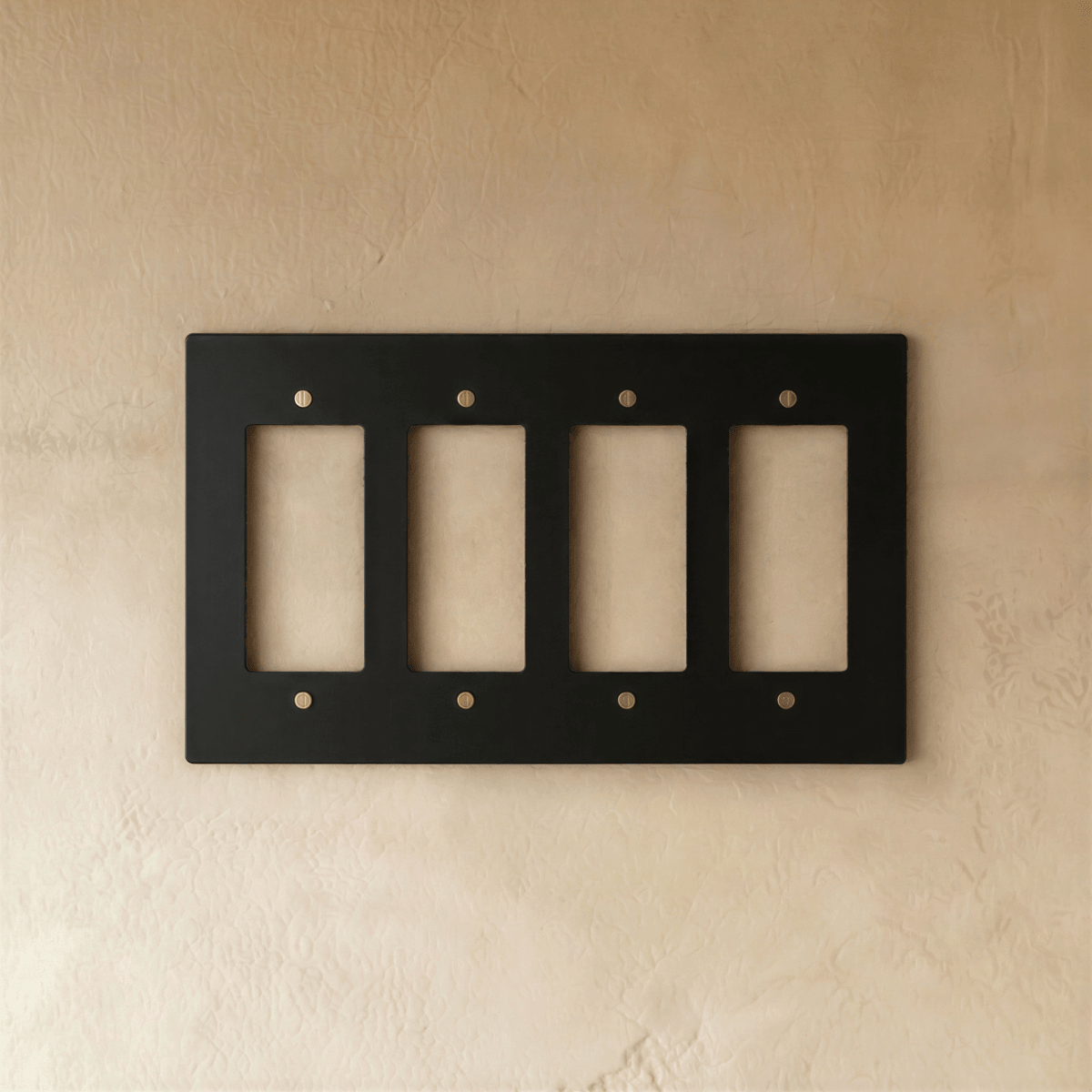 The Brass Plate (Night Black with Brass) - Residence Supply