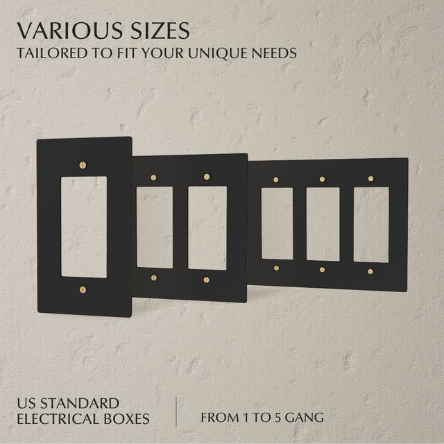 The Brass Plate (Night Black with Brass) - Residence Supply