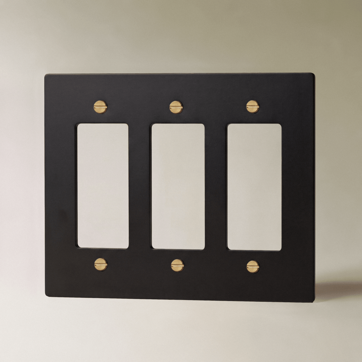 The Brass Plate (Night Black with Brass) - Residence Supply