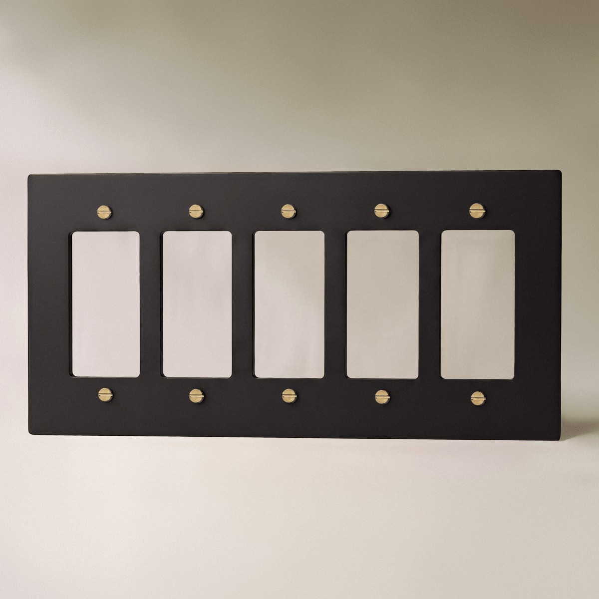 The Brass Plate (Night Black with Brass) - Residence Supply