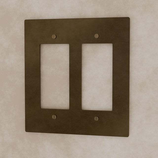 The Brass Plate (Vintage Brass With Patina) - Residence Supply