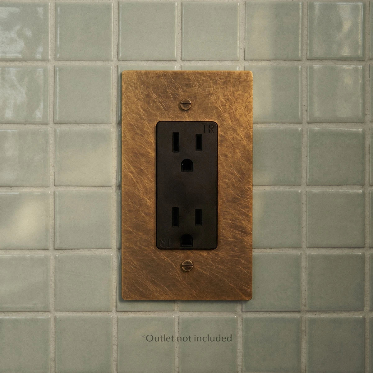 The Brass Plate (Vintage Brass With Patina) - Residence Supply