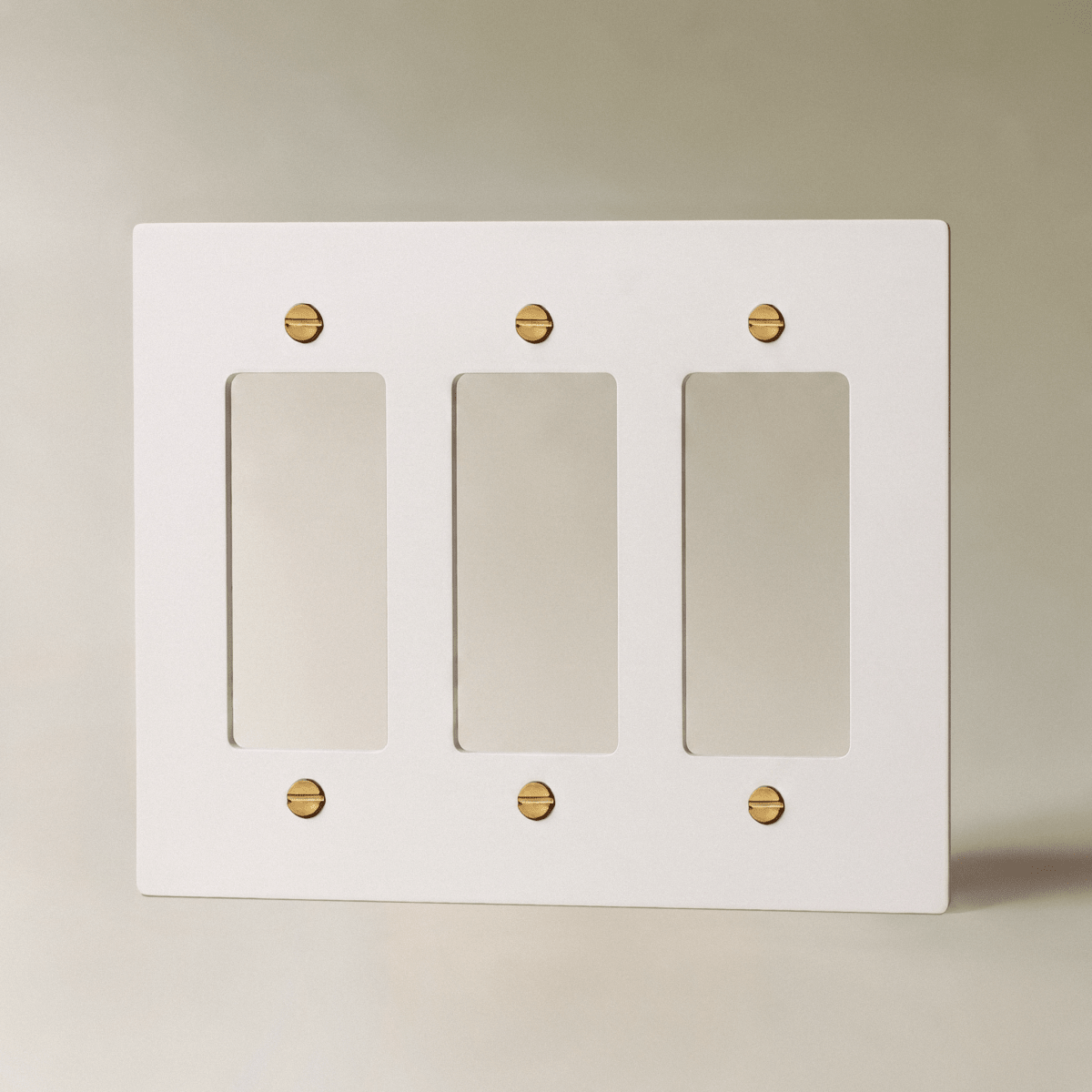 The Brass Plate (White with Brass) - Residence Supply
