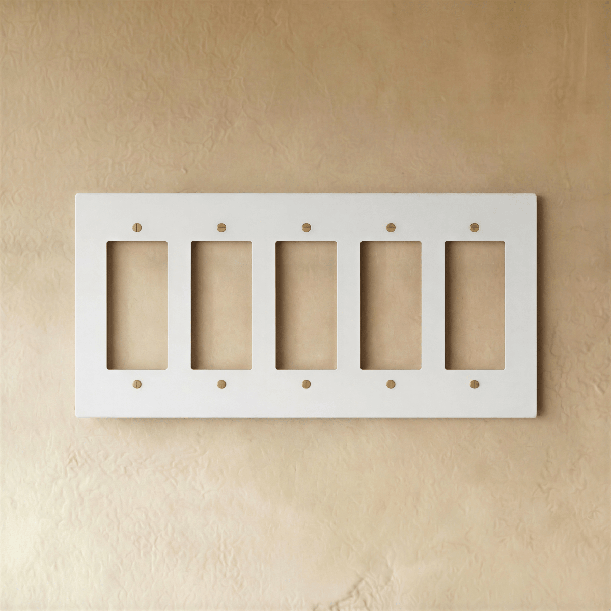 The Brass Plate (White with Brass) - Residence Supply