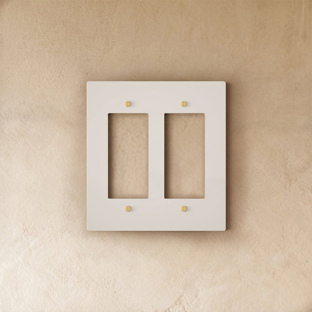 The Brass Plate (White with Brass) - Residence Supply