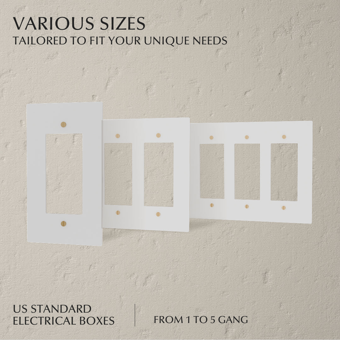 The Brass Plate (White with Brass) - Residence Supply