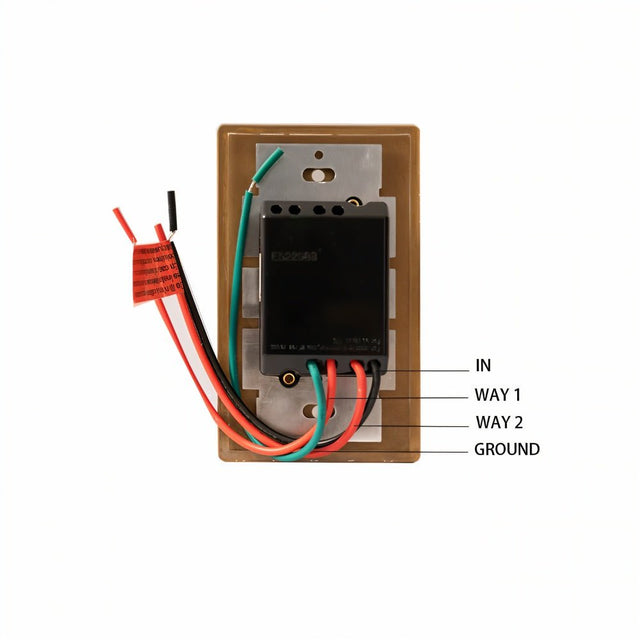 The Brass 3-Way Rotary Dimmer Switch (1 to 5 Gang) - Open Box