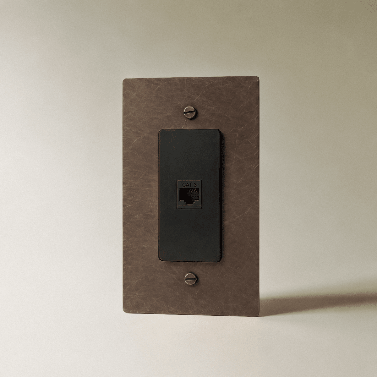 The Brass Telephone Socket (RJ11) (1-Gang) - Residence Supply