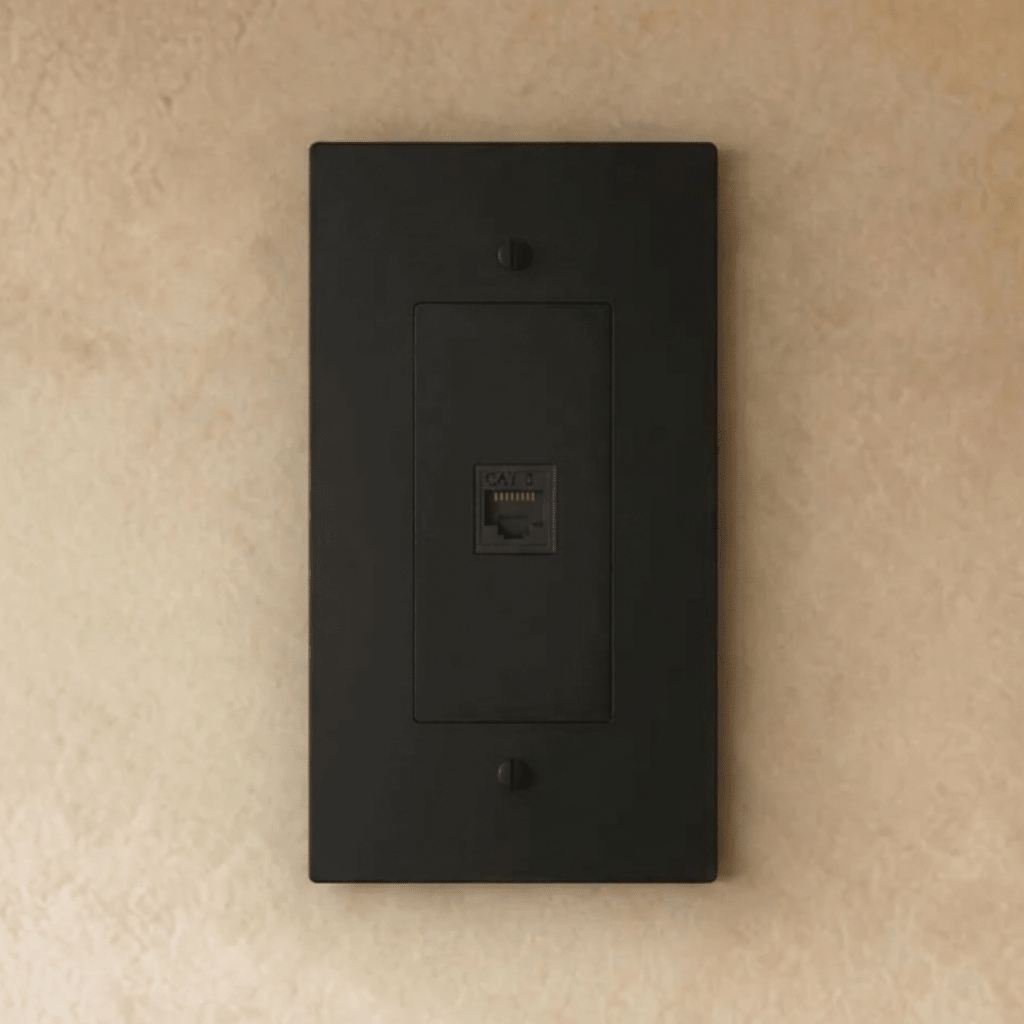 The Brass Telephone Socket (RJ11) (1 - Gang) - Residence Supply