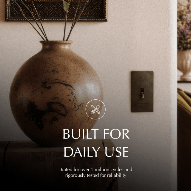 The Brass Toggle Switch (1 to 5 Gang) - Residence Supply