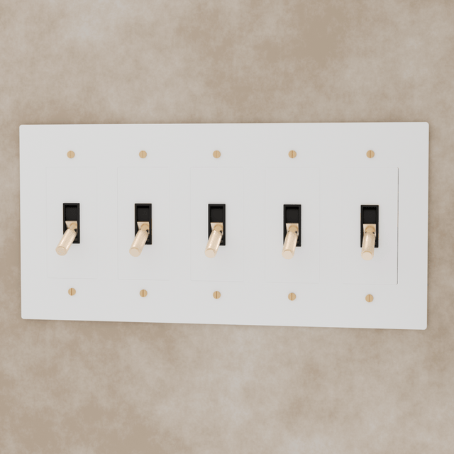 The Brass Toggle Switch (1 to 5 Gang) - Residence Supply