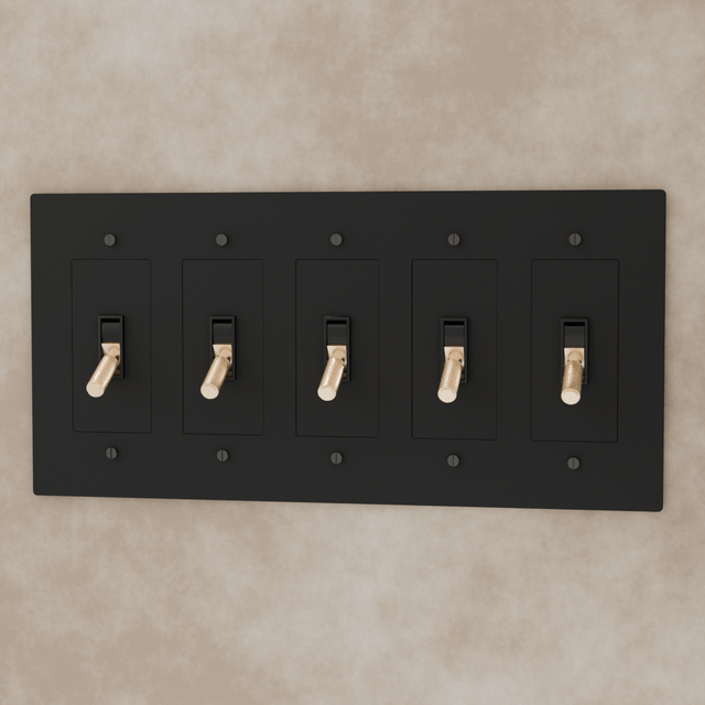 The Brass Toggle Switch (1 to 5 Gang) - Residence Supply