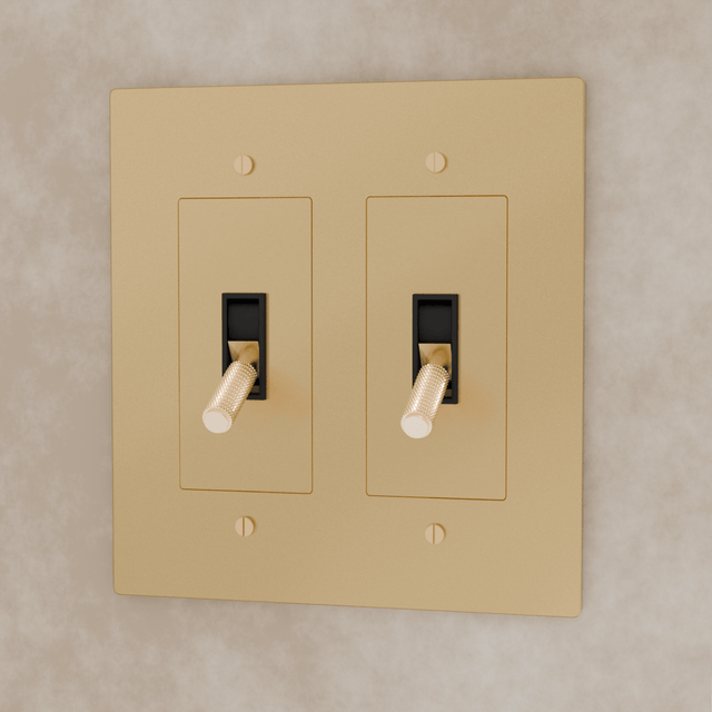 The Brass Toggle Switch (1 to 5 Gang) - Residence Supply