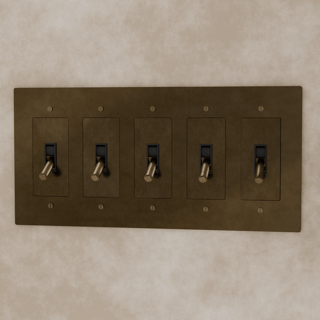 The Brass Toggle Switch (1 to 5 Gang) - Residence Supply