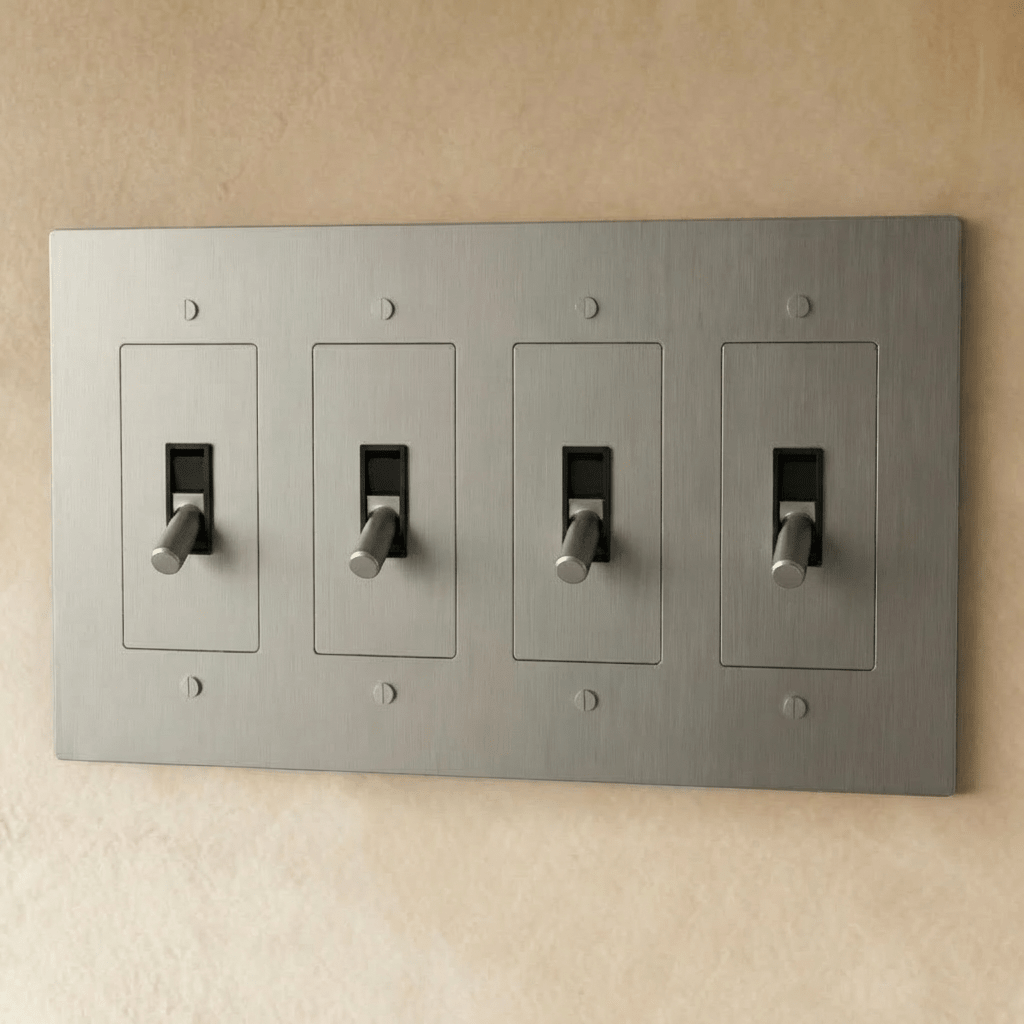 The Brass Toggle Switch (1 to 5 Gang) - Residence Supply
