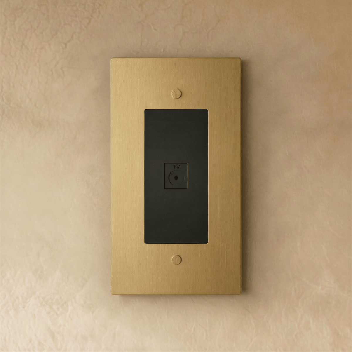 The Brass TV Socket (1 - Gang) - Residence Supply